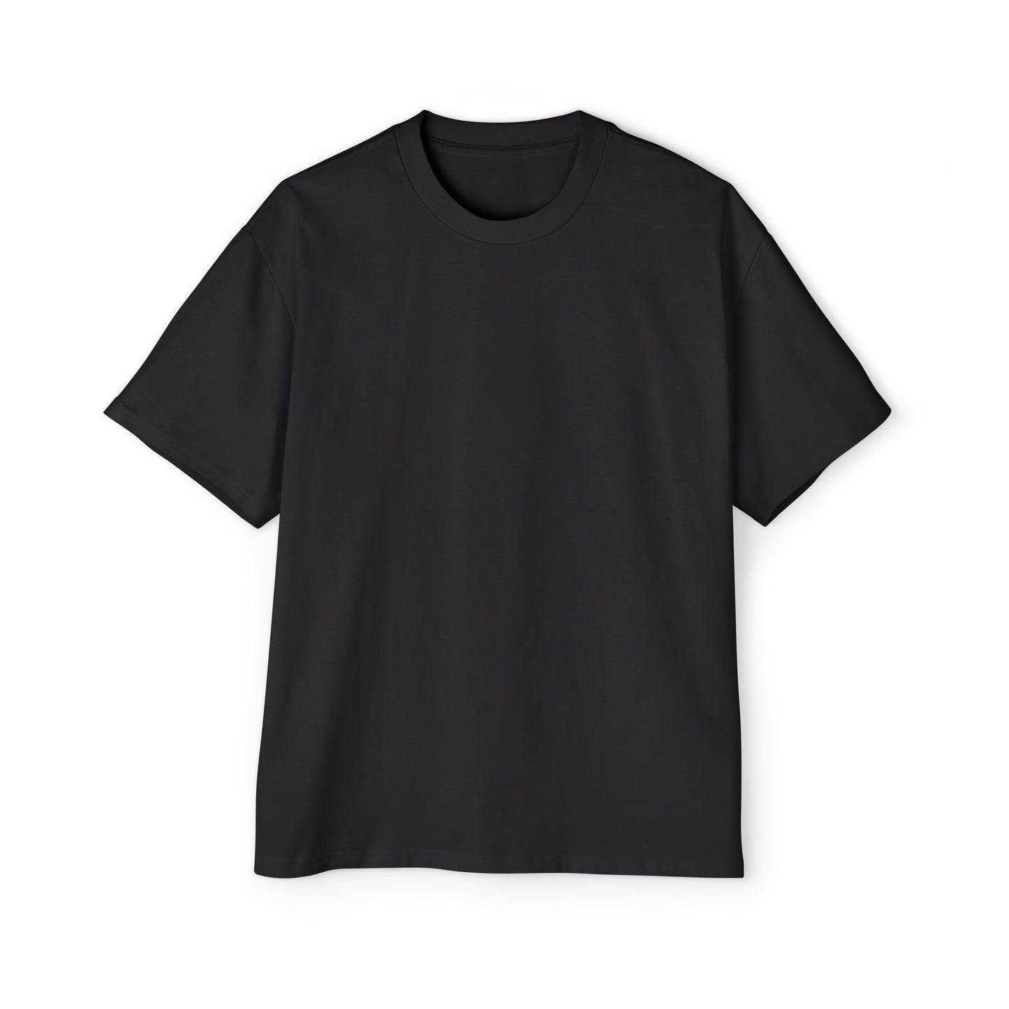 Men's Solid Black Oversized Tee