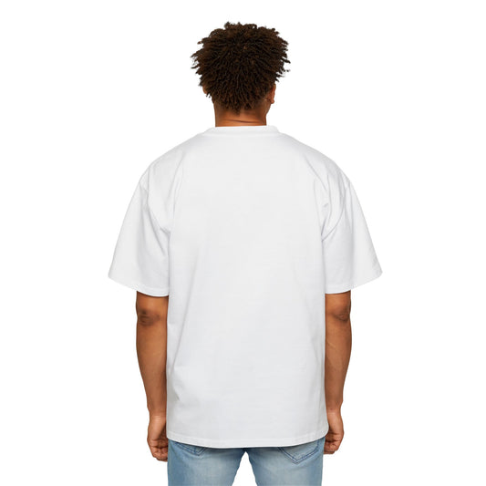 Men's Solid White Oversized Tee