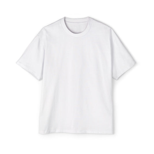 Men's Solid White Oversized Tee