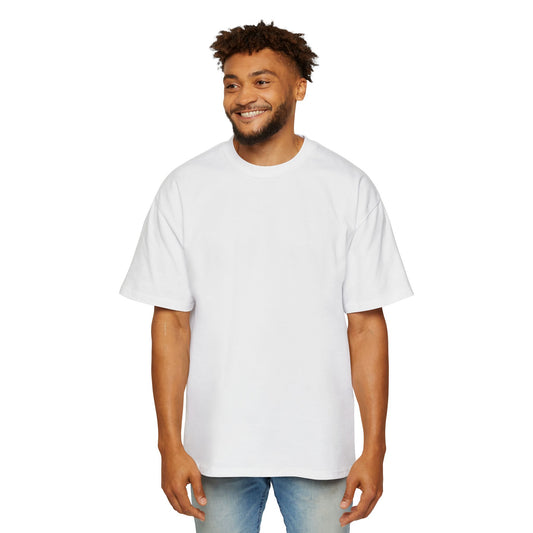 Men's Solid White Oversized Tee